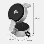 B30 3-i-1 Foldbar Magnetisk Trådløs Oplader med 80 cm Udtrækkeligt Kabel Qi2 15W Hurtigopladningsstation til Telefon Ur Høretelefoner