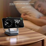 S29 3 in 1 Magnetic Wireless Charger with Ambient Light 15W Fast Charging Stand for Phone Watch Earbuds Foldable Charging Dock