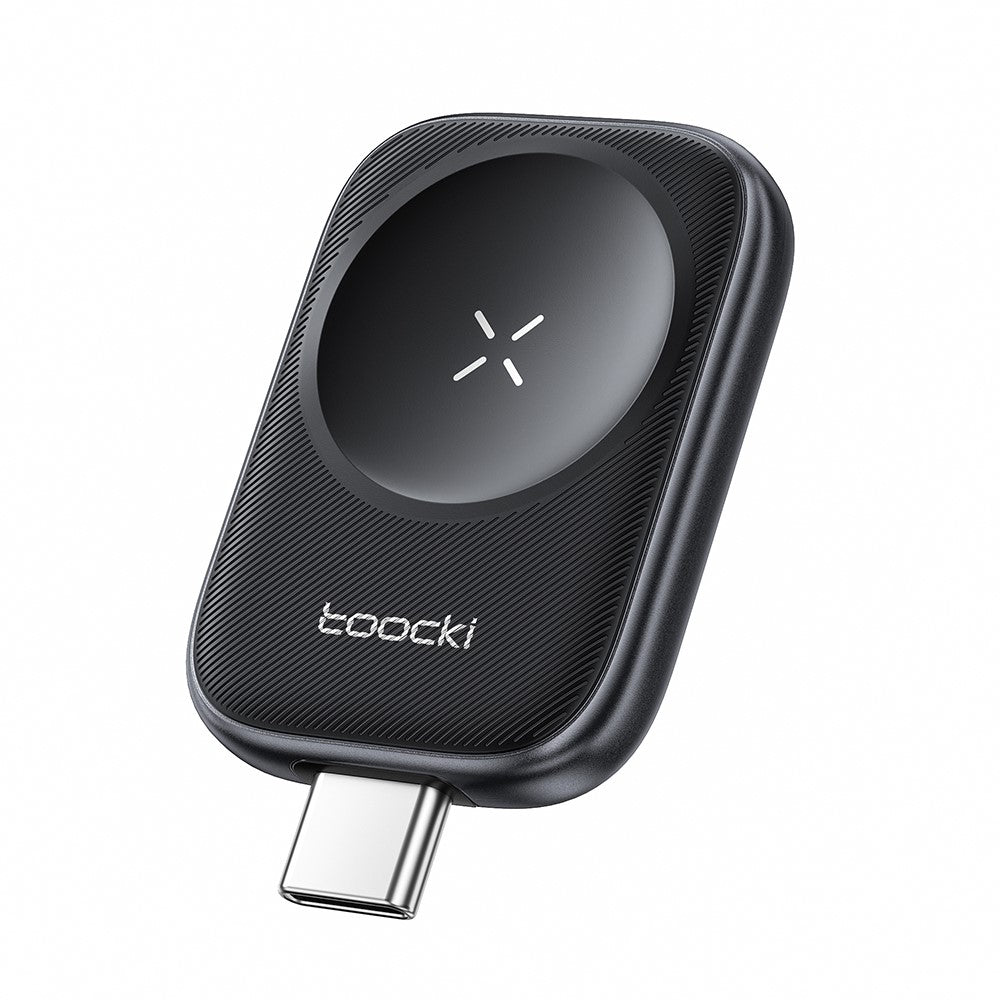 TOOCKI TW13 2,5W Type-C Magnetisk Trådløs Oplader til Apple Watch Opladningsdock