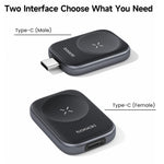 TOOCKI TW13 2,5W Type-C Magnetisk Trådløs Oplader til Apple Watch Opladningsdock