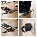 TOOCKI TW13 2,5W Type-C Magnetisk Trådløs Oplader til Apple Watch Opladningsdock