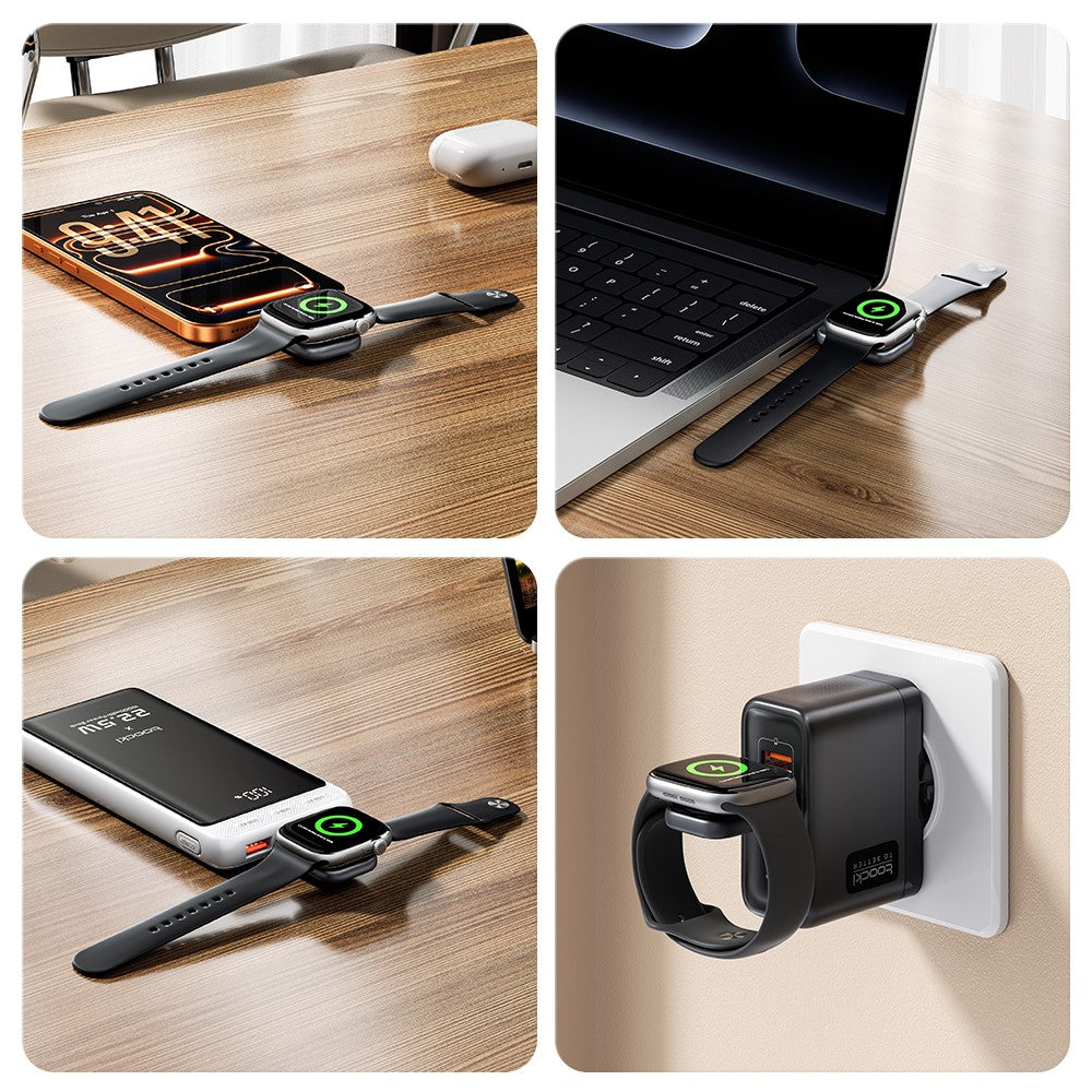 TOOCKI TW13 2.5W Type-C Magnetic Wireless Charger for Apple Watch Charging Dock