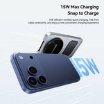 ESSAGER 3 in 1 Desktop Wireless Charger 15W Fast Charging Magnetic Foldable for Phone Watch Earbuds