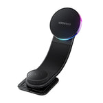 ESSAGER 15W Fast Charger with RGB Light 360 Degree Rotating Magnetic Wireless Charging Car Mount Phone Holder