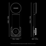 ESSAGER 15W Fast Charger with RGB Light 360 Degree Rotating Magnetic Wireless Charging Car Mount Phone Holder