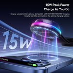 ESSAGER 15W Fast Charger with RGB Light 360 Degree Rotating Magnetic Wireless Charging Car Mount Phone Holder
