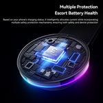 ESSAGER 15W Fast Charger with RGB Light 360 Degree Rotating Magnetic Wireless Charging Car Mount Phone Holder