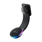 ESSAGER 15W Fast Charger with RGB Light 360 Degree Rotating Magnetic Wireless Charging Car Mount Phone Holder