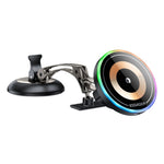 ESSAGER Magnetic Car Phone Holder RGB Lighting 15W Wireless Charger for Dashboard Windshield Mount