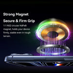 ESSAGER Magnetic Car Phone Holder RGB Lighting 15W Wireless Charger for Dashboard Windshield Mount