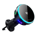 ESSAGER Qi2.2 25W Fast Charging Air Vent Mount Magnetic Wireless Car Charger with RGB Light