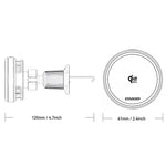 ESSAGER Qi2.2 25W Fast Charging Air Vent Mount Magnetic Wireless Car Charger with RGB Light