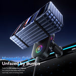 ESSAGER 15W Wireless Charger Built-in Cooling Fan Car Air Vent Mount Magnetic Phone Holder with RGB Light