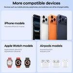 REMAX CW11 3-i-1 35W Sammenklappelig Trådløs Oplader Qi2.2 Magnetisk Opladerstander til iPhone AirPods Watch