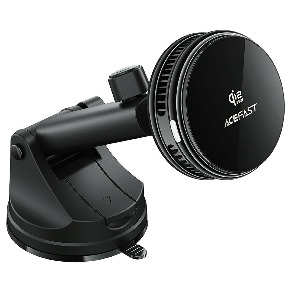 ACEFAST D67 Qi2 25W Cooling Wireless Charging Car Holder with Suction Cup Phone Mount Stand