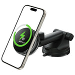 ACEFAST D67 Qi2 25W Cooling Wireless Charging Car Holder with Suction Cup Phone Mount Stand