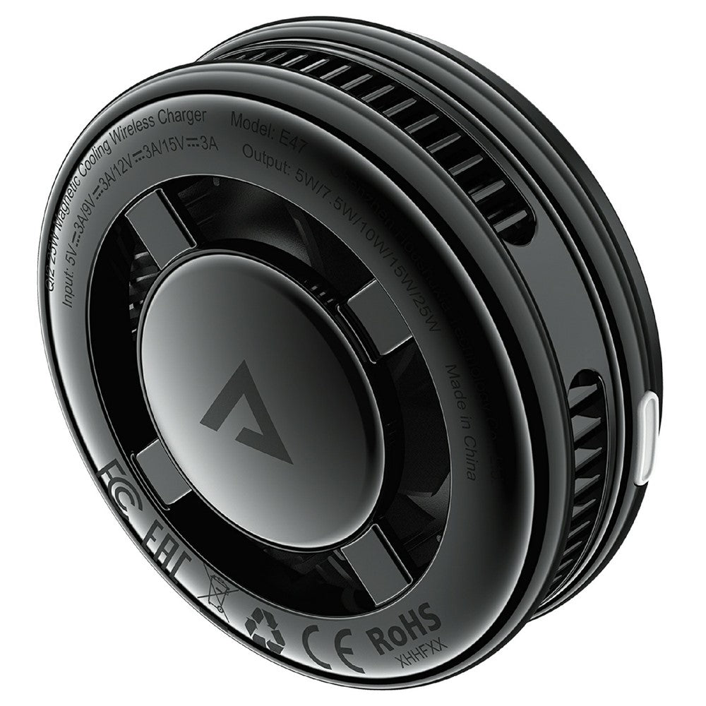 ACEFAST E47 QI2 25W Magnetisk Kølende Trådløs Oplader Hurtig Telefonkøler til Gaming