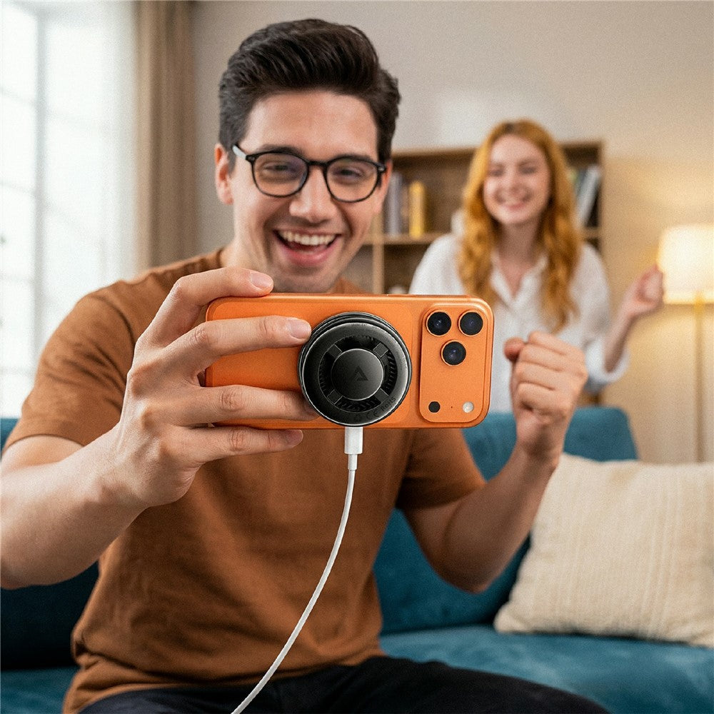 ACEFAST E47 QI2 25W Magnetisk Kølende Trådløs Oplader Hurtig Telefonkøler til Gaming