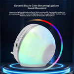 F36 Bluetooth-compatible Speaker with Phone Stand TF Card RGB Ambient Light 2000mAh Wireless Induction Audio Portable Speaker