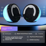 F36 Bluetooth-compatible Speaker with Phone Stand TF Card RGB Ambient Light 2000mAh Wireless Induction Audio Portable Speaker