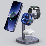 B-36 3 in 1 Magnetic Wireless Charger for iPhone / Apple Watch / AirPods TEC Cooling Qi2.2 25W Fast Charging Dock
