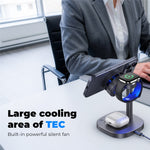 B-36 3 in 1 Magnetic Wireless Charger for iPhone / Apple Watch / AirPods TEC Cooling Qi2.2 25W Fast Charging Dock