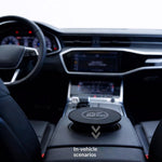 QR02 Qi2.2 25W Magnetic Wireless Charger Embedded Desktop Car Mount Charging Pad