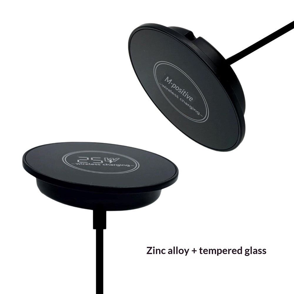 QR02 Qi2.2 25W Magnetic Wireless Charger Embedded Desktop Car Mount Charging Pad