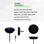 QR02 Qi2.2 25W Magnetic Wireless Charger Embedded Desktop Car Mount Charging Pad