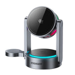 ESSAGER T50 3 in 1 Magnetic Wireless Charger TEC Cooling Qi2.2 25W Fast Charging Stand for Phone Watch Earbuds