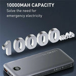LDNIO PQ10 10000mAh Power Bank 22.5W Hurtig Opladning USB-C PD 20W Bærbar Oplader med LED-display