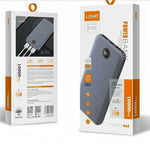 LDNIO PQ10 10000mAh Power Bank 22.5W Hurtig Opladning USB-C PD 20W Bærbar Oplader med LED-display