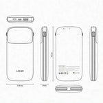 LDNIO PQ19 10000mAh Powerbank med indbygget Type-C & iP (5-14) kabel 22.5W hurtigopladning LED display oplader