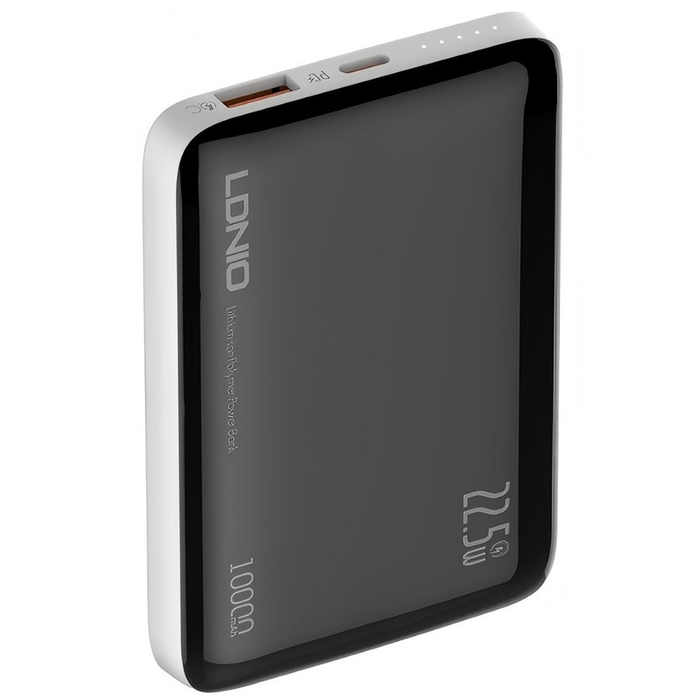 LDNIO PQ25 10000mAh Ultra Thin Power Bank 22.5W Fast Charging Dual Port USB-C+USB-A PD 20W Portable Charger