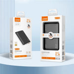 LDNIO PQ25 10000mAh ultratynd powerbank, 22,5W hurtigopladning, to porte USB-C+USB-A PD 20W, bærbar oplader