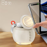 HT-571 5-in-1 15W Magnetic Wireless Charger with Bluetooth-compatible Speaker Charging Stand for Phone Watch Earbuds