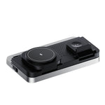HT-568 3-i-1 trådlös laddningsstation 15W magnetisk snabbladdningsstation klocka skrivbordslampa för iPhone Watch AirPods