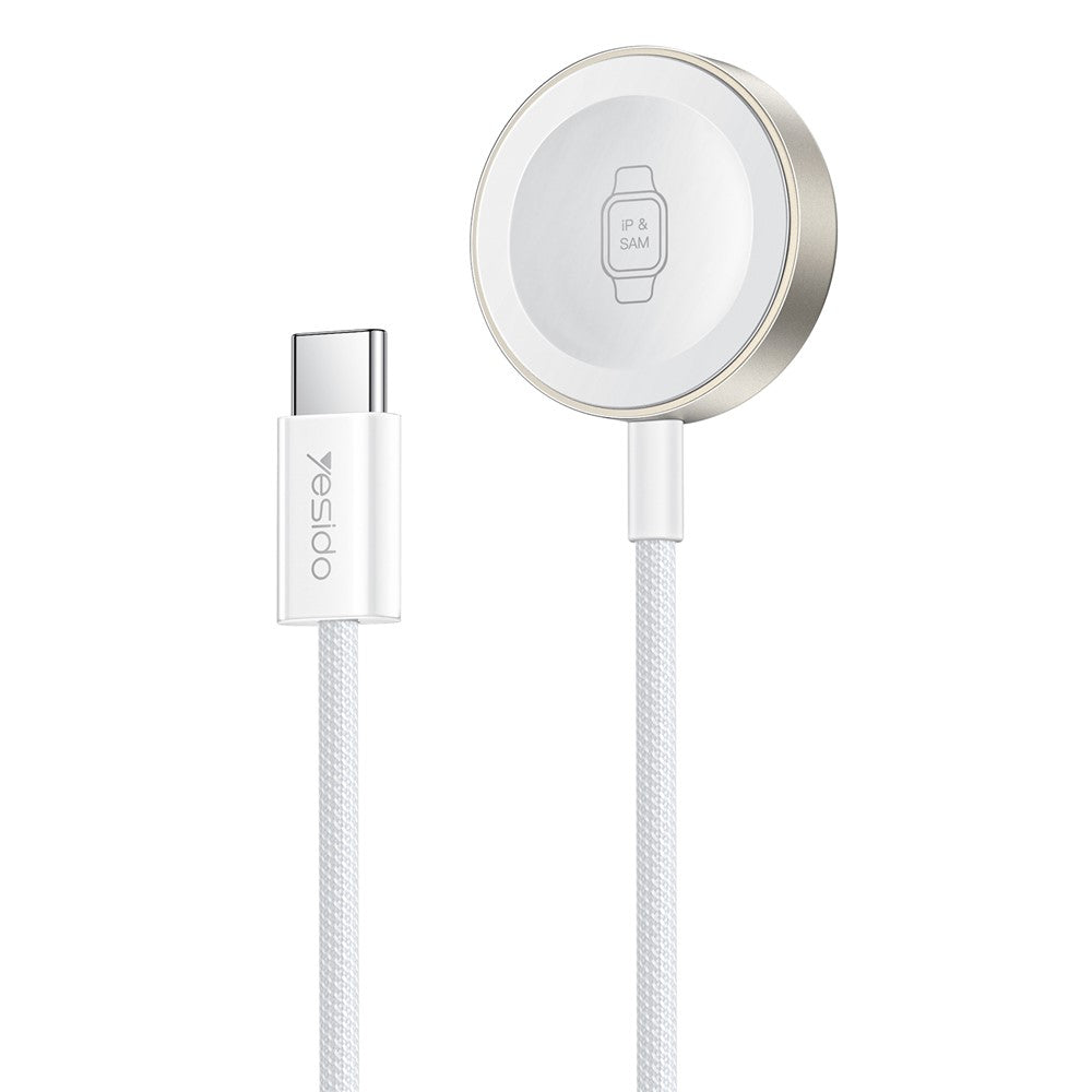 YESIDO DS42 2-i-1 trådløs uroplader 2,5W magnetisk opladningsdock til Samsung Galaxy iWatch