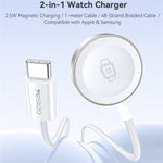 YESIDO DS42 2-i-1 trådløs uroplader 2,5W magnetisk opladningsdock til Samsung Galaxy iWatch