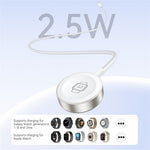 YESIDO DS42 2-i-1 trådløs uroplader 2,5W magnetisk opladningsdock til Samsung Galaxy iWatch