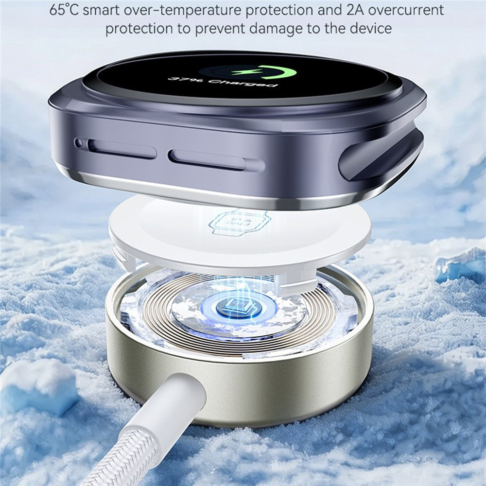 YESIDO DS42 2-i-1 trådløs uroplader 2,5W magnetisk opladningsdock til Samsung Galaxy iWatch