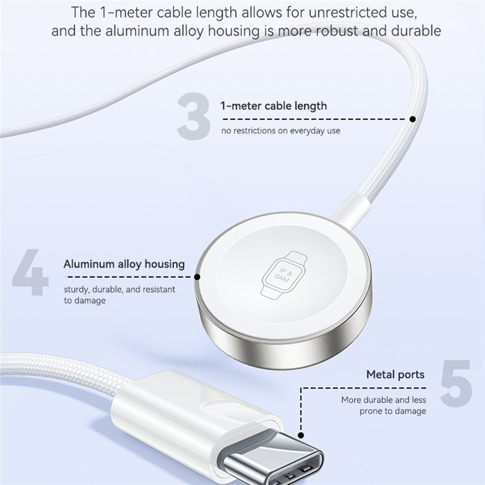 YESIDO DS42 2-i-1 trådløs uroplader 2,5W magnetisk opladningsdock til Samsung Galaxy iWatch