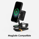 AULUMU M01 4-in-1 Wireless Charging Station Foldable Magnetic Wireless Charger Stand for iPhone Apple Watch AirPods iPad