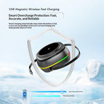 3-in-1 15W Magnetic Charging Station Foldable Charger Stand for Phone Watch Earbuds with Type-C Cable