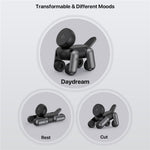 D6 3-in-1 Robot Dog Wireless Charging Station with Touch Night Light 15W Magnetic Charger for iPhone / AirPods / Apple Watch