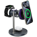 WIWU W041 3-in-1 Qi2.2 Magnetic Wireless Charger 25W Fast Charging Station for iPhone Apple Watch AirPods