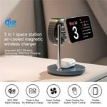 WIWU W041 3-in-1 Qi2.2 Magnetic Wireless Charger 25W Fast Charging Station for iPhone Apple Watch AirPods