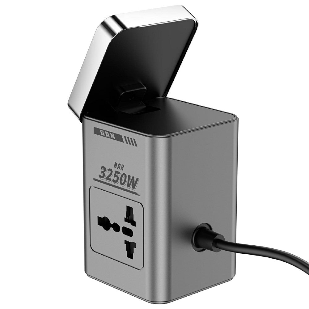 WIWU Wi-W040 10-i-1 65W GaN Hurtigoplader Trådløs Opladning Desktop Power Station med AC-udtag, EU-stik