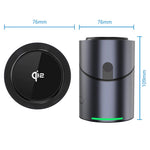 CBT-10 Qi2 15W Magnetic Charging Station 3 in 1 Wireless Charger Auto Rotating for iPhone / AirPods / Apple Watch