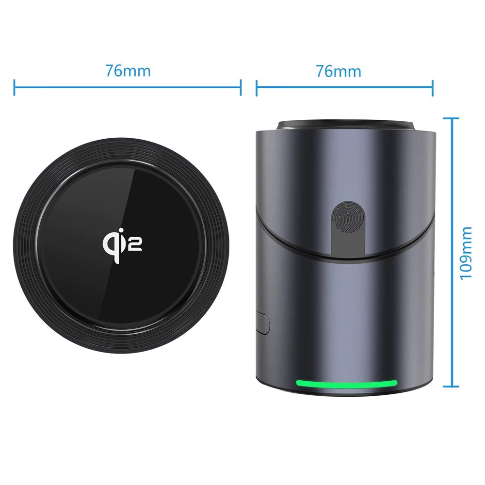CBT-10 Qi2 15W Magnetic Charging Station 3 in 1 Wireless Charger Auto Rotating for iPhone / AirPods / Apple Watch